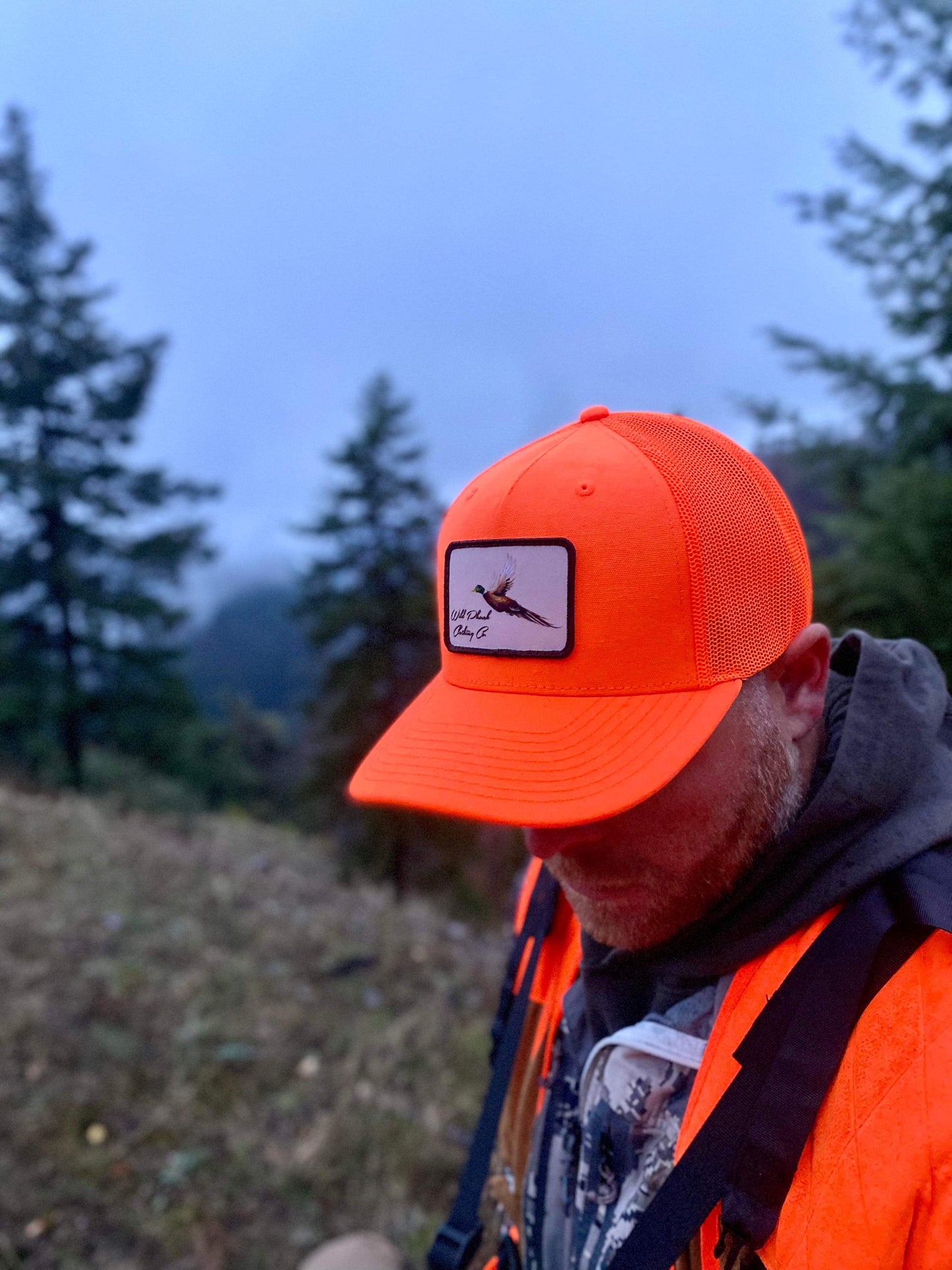 Blaze Orange 6 panel Phuck’n Hunting Hat