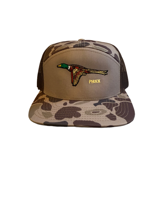 7 Panel Duck camo hat