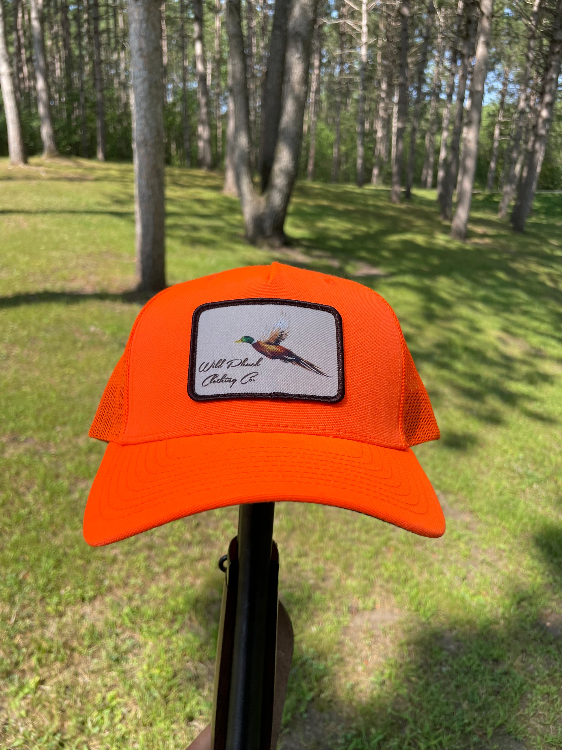 Blaze Orange 5 panel Phuckin Huntin Hat